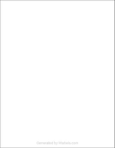 OnlineLabels® OL267 template with 1 rectangular 8.5 x 11 inch labels per sheet, on Letter-size adhesive blank label sheets.