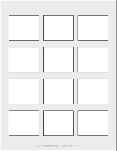 OnlineLabels® OL4606 template with 12 rectangular 2.1875 x 1.8125 inch labels per sheet, on Letter-size adhesive blank label sheets.