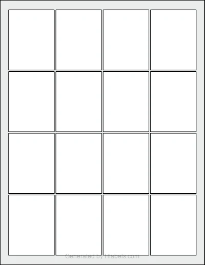 OnlineLabels® OL5051 template with 16 rectangular 1.9 x 2.5 inch labels per sheet, on Letter-size adhesive blank label sheets.