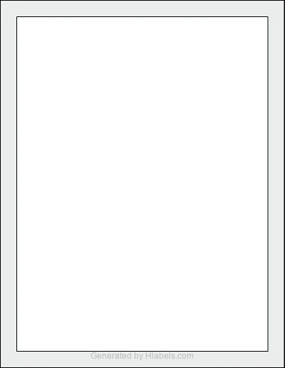 OnlineLabels® OL9805 template with 1 rectangular 7.5 x 10 inch labels per sheet, on Letter-size adhesive blank label sheets.