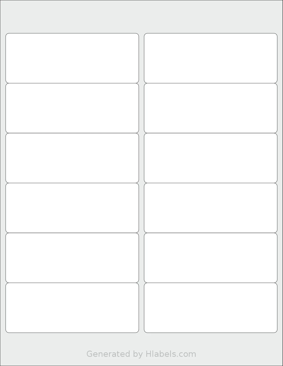 Premium® PLS134 template with 12 rectangular 4 x 1.5 inch labels per sheet, on Letter-size adhesive blank label sheets.