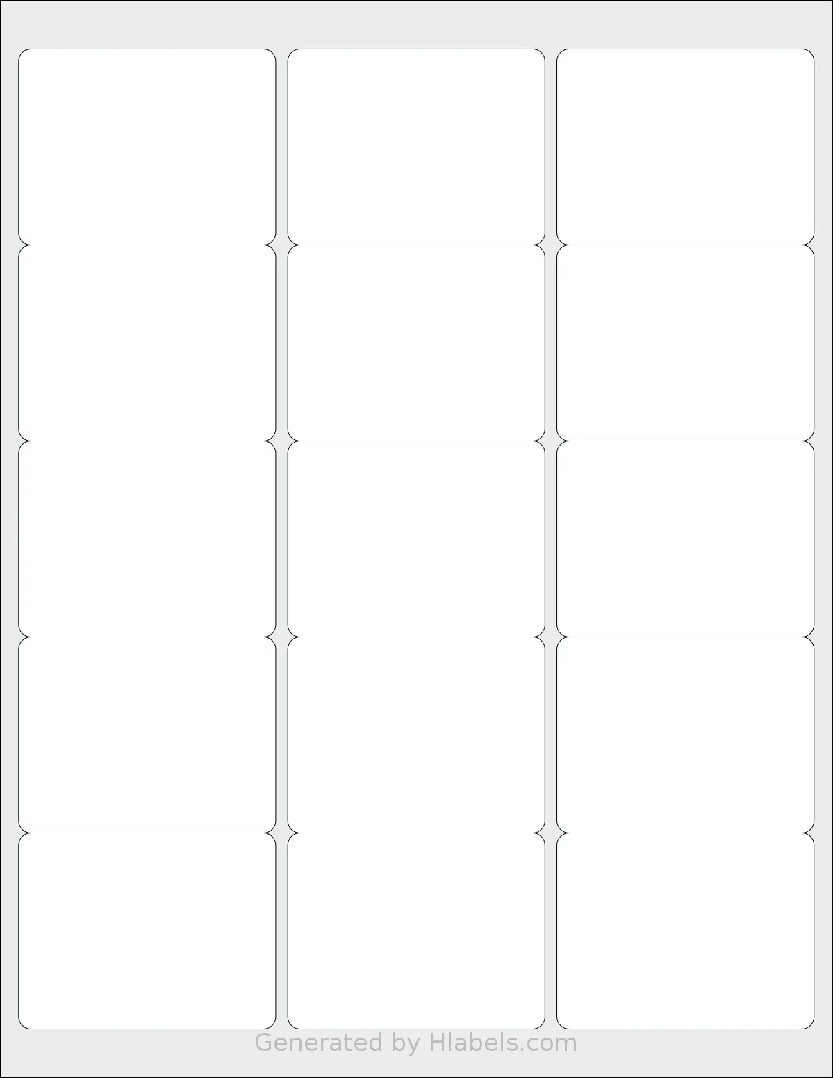 Premium® PLS171 template with 15 rectangular 2.625 x 2 inch labels per sheet, on Letter-size adhesive blank label sheets.