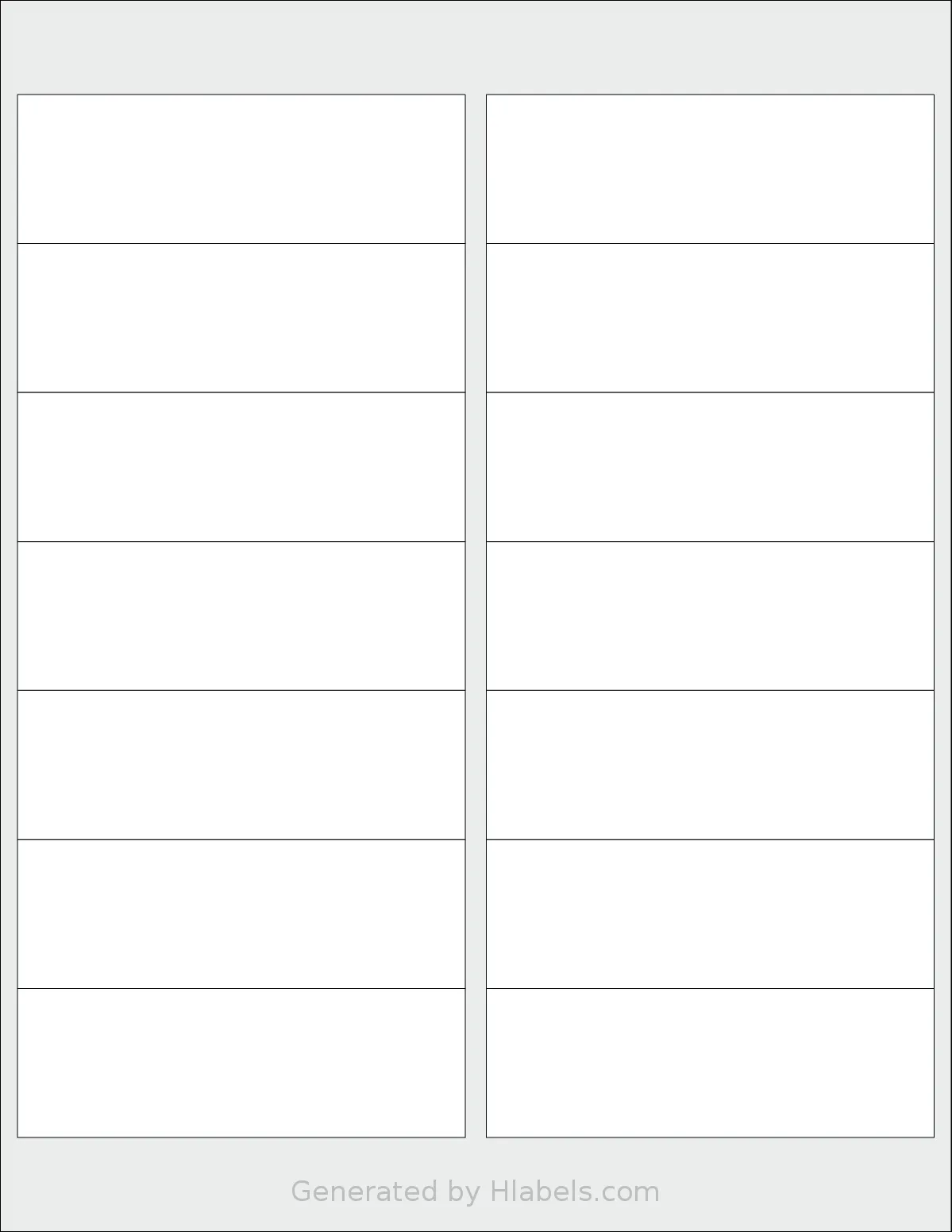 Premium® PLS904 template with 14 rectangular 4 x 1.33 inch labels per sheet, on Letter-size adhesive blank label sheets.
