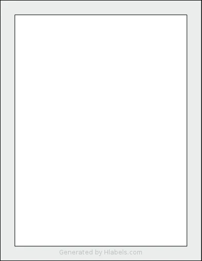 SheetLabels® SL1014 template with 1 rectangular 7.25 x 9.75 inch labels per sheet, on Letter-size adhesive blank label sheets.