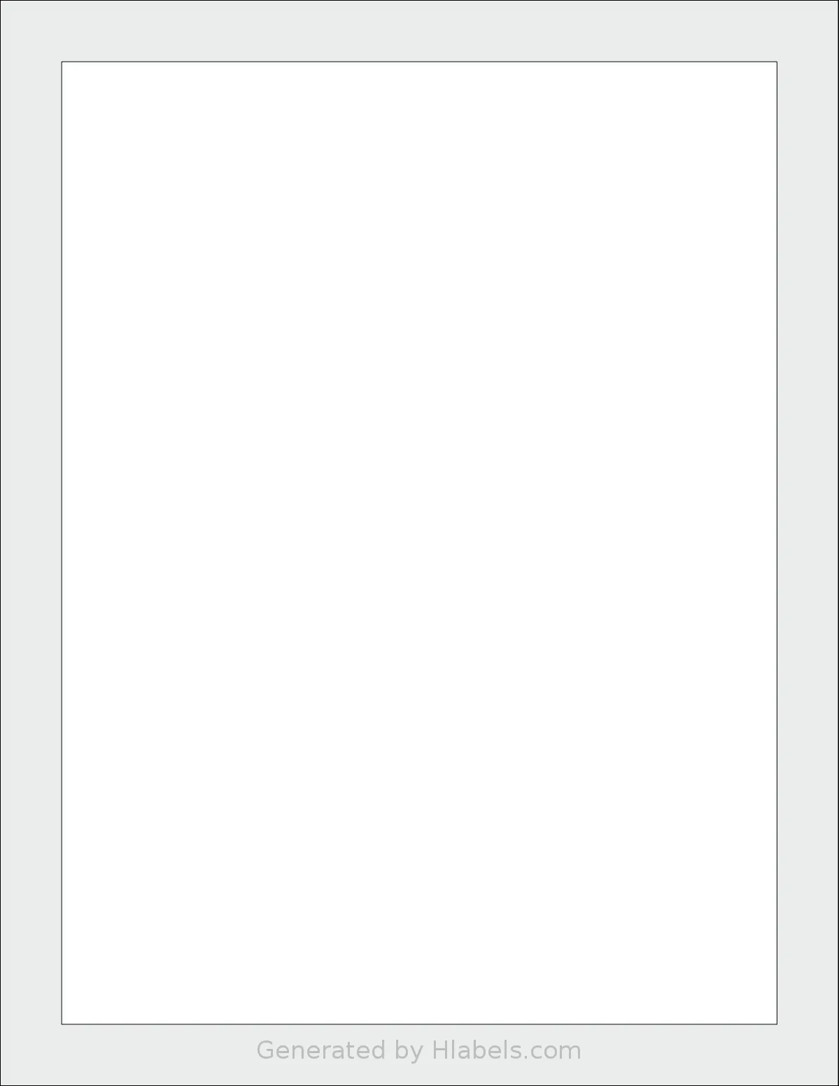 SheetLabels® SL1014 template with 1 rectangular 7.25 x 9.75 inch labels per sheet, on Letter-size adhesive blank label sheets.