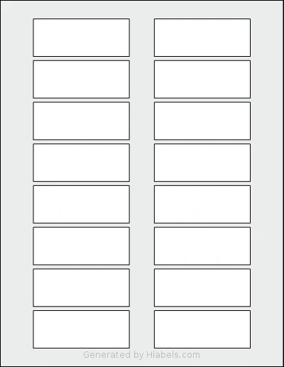 SheetLabels® SL1120 template with 16 rectangular 2.875 x 1.125 inch labels per sheet, on Letter-size adhesive blank label sheets.