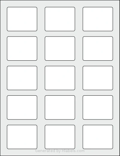 SheetLabels® SL1137 template with 15 rectangular 2.125 x 1.6875 inch labels per sheet, on Letter-size adhesive blank label sheets.