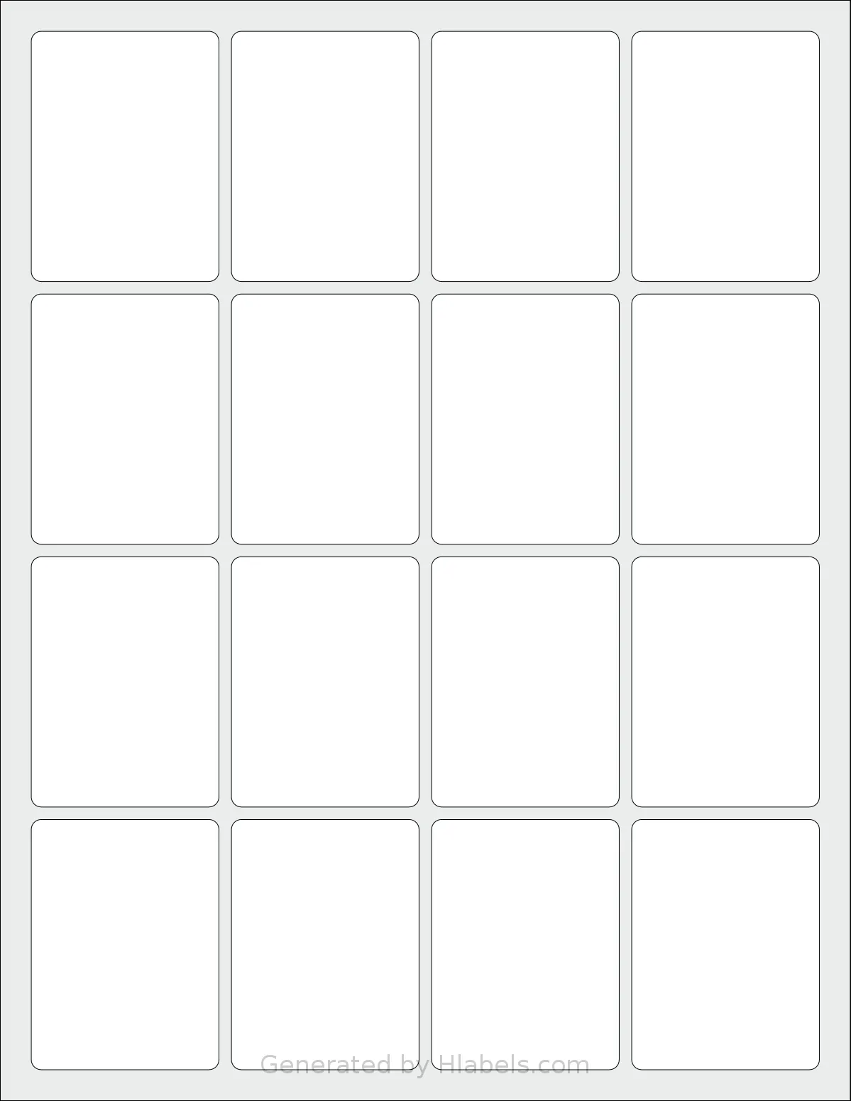 SheetLabels® SL1229 template with 16 rectangular 1.875 x 2.5 inch labels per sheet, on Letter-size adhesive blank label sheets.