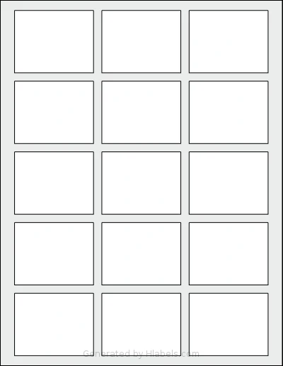 SheetLabels® SL1232 template with 15 rectangular 2.375 x 1.875 inch labels per sheet, on Letter-size adhesive blank label sheets.