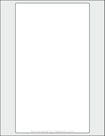 SheetLabels® SL311 template with 1 rectangular 6 x 10.5 inch labels per sheet, on Letter-size adhesive blank label sheets.