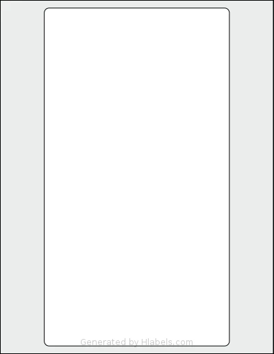 SheetLabels® SL313 template with 1 rectangular 5.75 x 10.5 inch labels per sheet, on Letter-size adhesive blank label sheets.