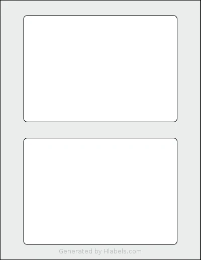 SheetLabels® SL517 Template SheetLabels® SL517 template with 2 rectangular 6.5 x 4.5 inch labels per sheet, on Letter-size adhesive blank label sheets.