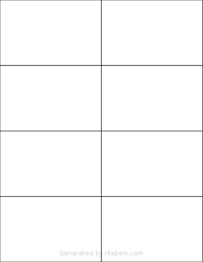 SheetLabels® SL535 Template SheetLabels® SL535 template with 8 rectangular 4.25 x 2.75 inch labels per sheet, on Letter-size adhesive blank label sheets.