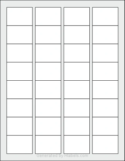 SheetLabels® SL701 Template SheetLabels® SL701 template with 32 rectangular 1.75 x 1.25 inch labels per sheet, on Letter-size adhesive blank label sheets.