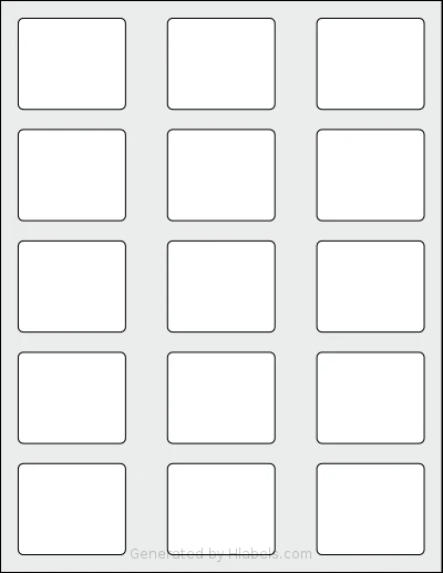 SheetLabels® SL777 template with 15 rectangular 2.0625 x 1.75 inch labels per sheet, on Letter-size adhesive blank label sheets.