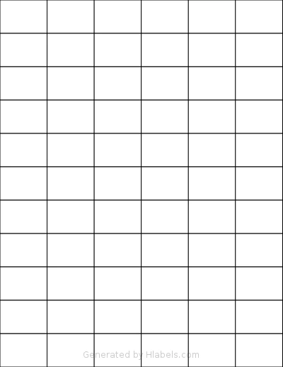 Worldlabel® WL-1075 template with 66 rectangular 1.42 x 1 inch labels per sheet, on Letter-size adhesive blank label sheets.