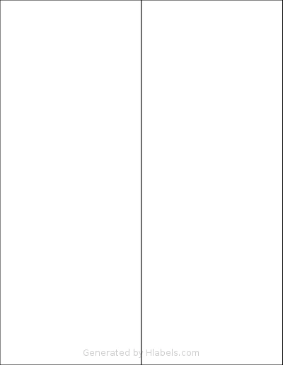 Worldlabel® WL-178 template with 2 rectangular 4.25 x 11 inch labels per sheet, on Letter-size adhesive blank label sheets.