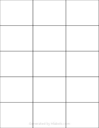 Worldlabel® WL-750 template with 15 rectangular 2.83 x 2.2 inch labels per sheet, on Letter-size adhesive blank label sheets.